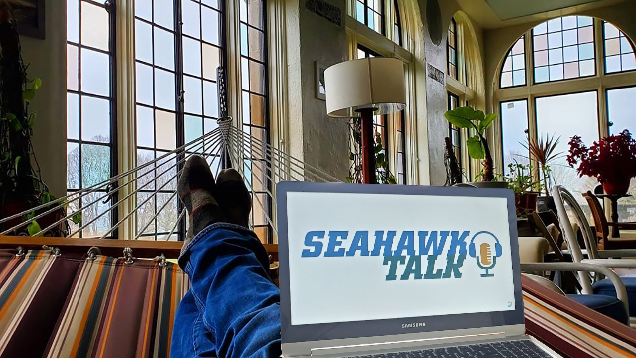 SeahawkTalk (Season Two) broadcasts on three platforms - Facebook, Twitter (via Periscope), and YouTube.
