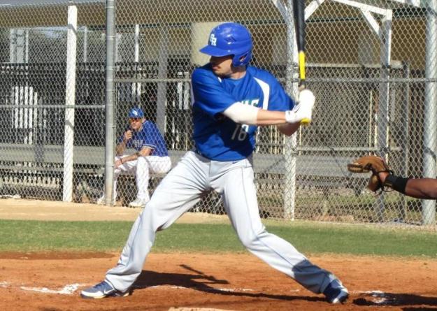 Joe Haley had a pair of hits in Salve Regina's loss to Endicott in the 2013 CCC tournament.