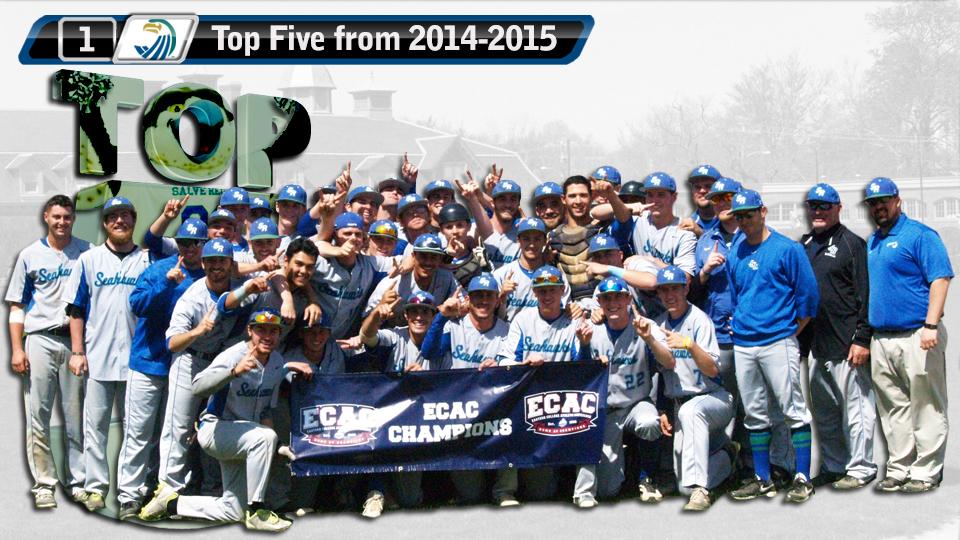 Top Five Flashback: Baseball #1 - ECAC champions after five-run rally in ninth inning (May 10, 2015).