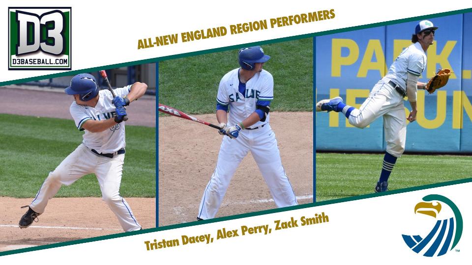 Designated hitter, first baseman, and outfielder recognized on D3Baseball.com all-region team. (Photos by Ed Habershaw)