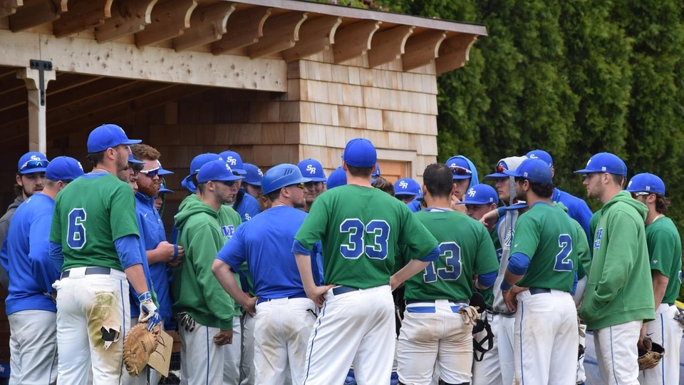 Defending Commonwealth Coast Conference (CCC) baseball champion Salve Regina University (#20/23 national rankings) will host a best-of-three series with second-seeded Endicott College for the 2017 crown at Reynolds Field in Newport. (Photo by Jordin Bonacorsi)