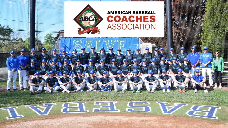 Salve Regina University baseball earned its sixth straight American Baseball Coaches Association's (ABCA) Team Academic Excellence Award.