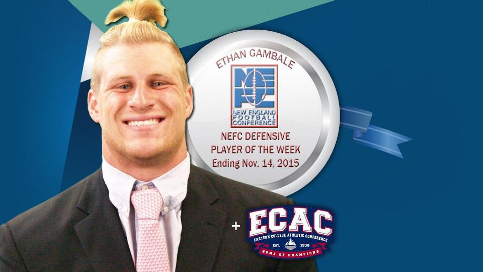 ECAC, NEFC Defensive Player of the Week: Ethan Gambale