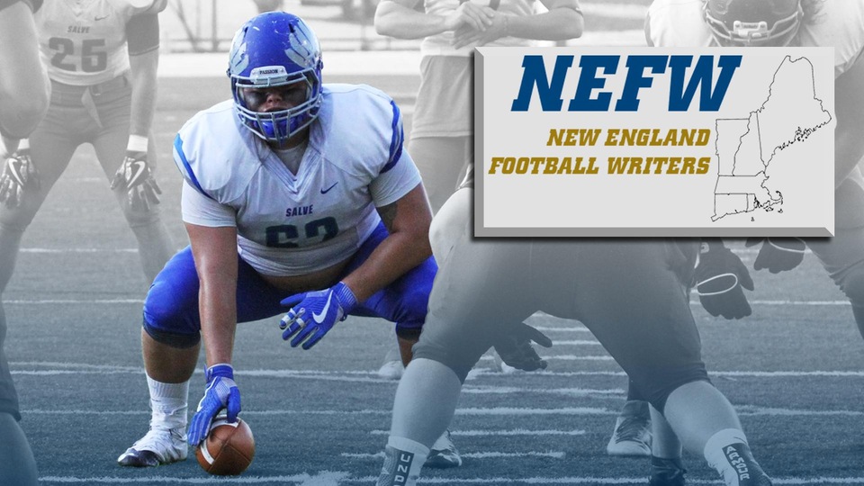 Senior center Nico Aronson has been named a New England Football Writers (NEFW) Division II/III All-New England player.