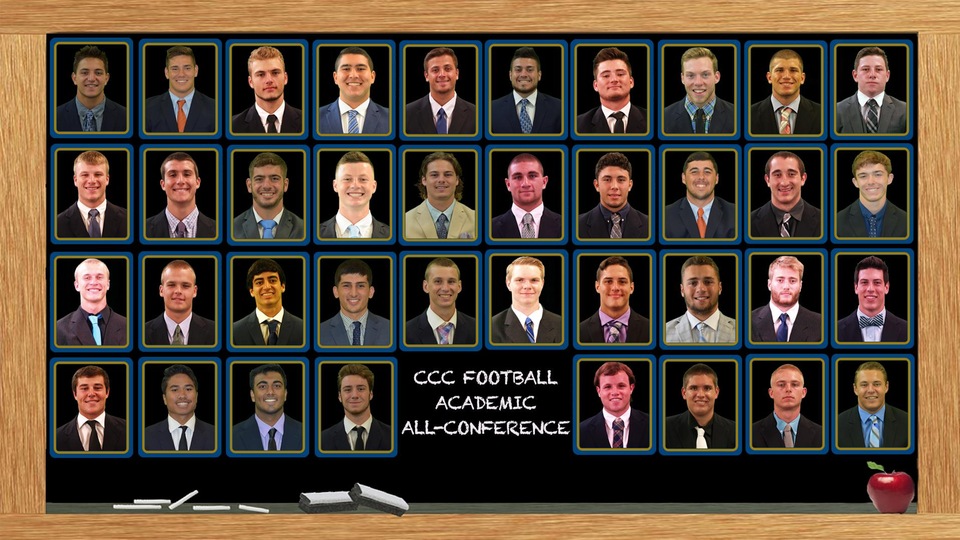 38 student-athletes land on the 2017 Commonwealth Coast Conference Football Academic All-Conference team