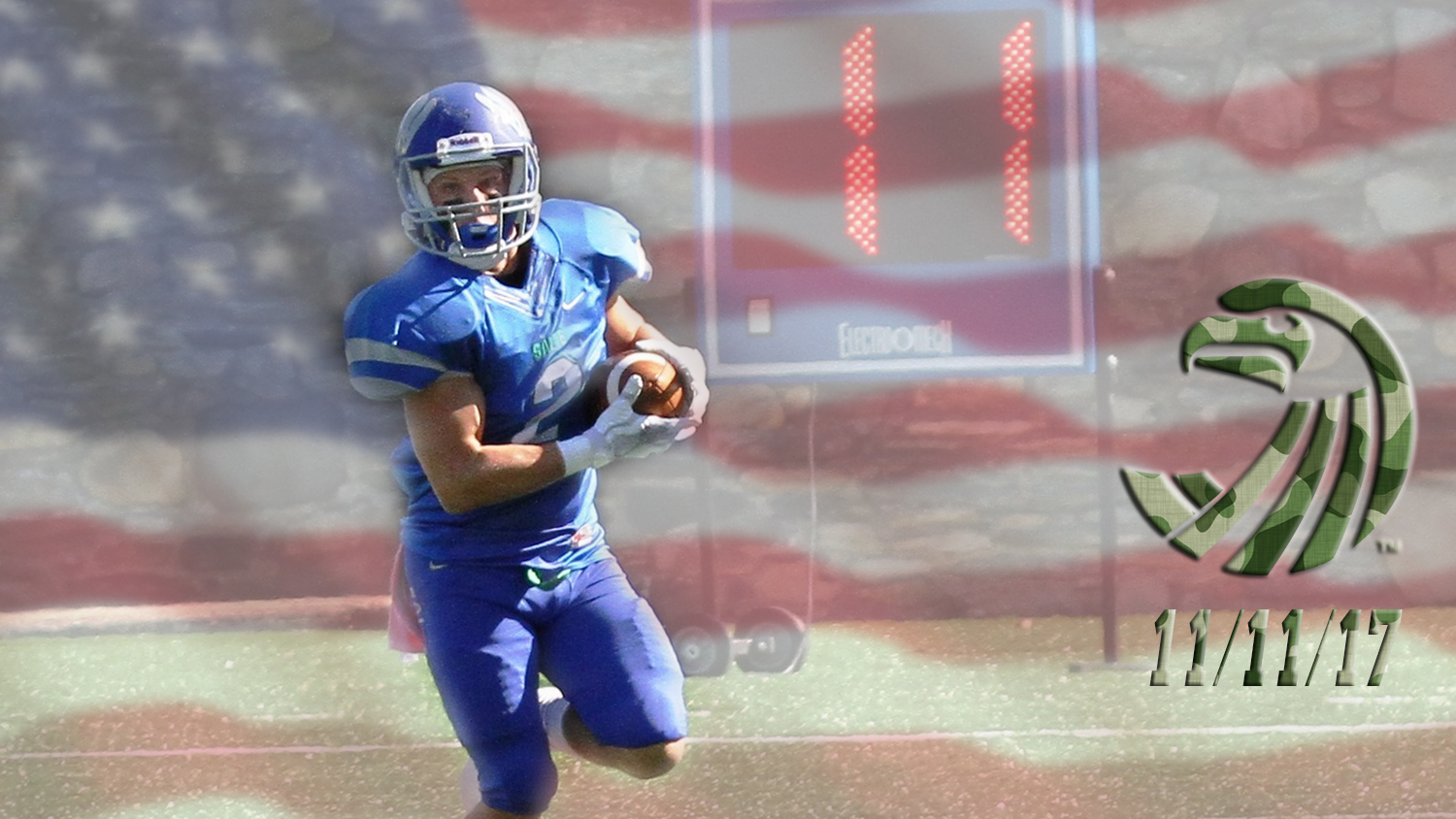 11/11/17: Military Appreciation on Veterans' Day, Senior Day, SAAC Food Drive, Sigma Theta Tau relief aid for hurricane victims ... Salve Regina football hosts Curry on Sat. (12 p.m.) at Toppa Field