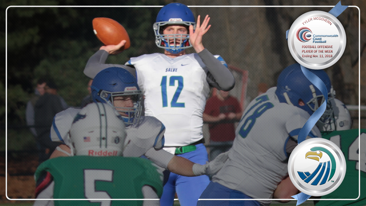 McGovern threw three touchdowns and no interceptions in the Seahawks 47-34 victory over Endicott.