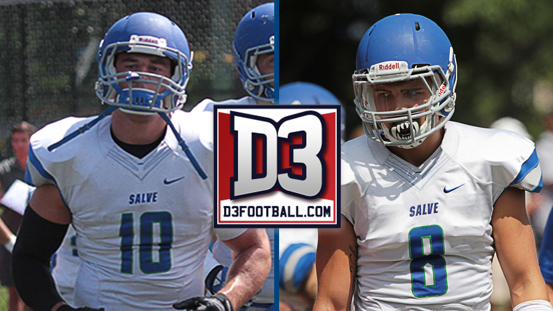 John Salute (l) and Matt Sylvia (r) have been named to the D3football.com All-East region team.