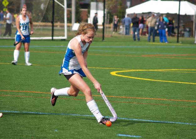 Julia Grover scored the first goal in a 3-0 win at Roger Williams on Wednesday.