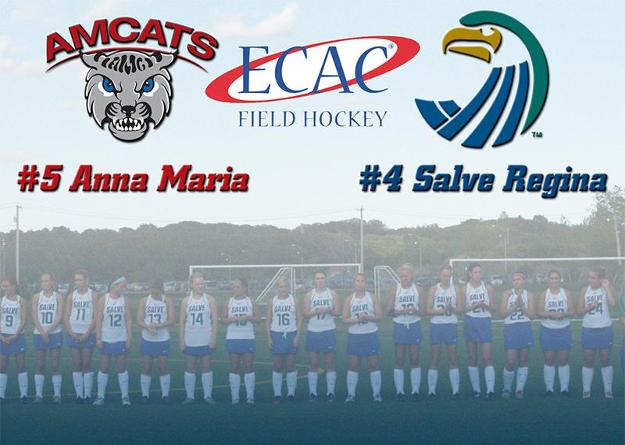 Salve Regina and Anna Maria field hockey will meet for the 17th time, but the first since 2010 and also a first-time meeting at Gaudet Field in an ECAC quarterfinal.