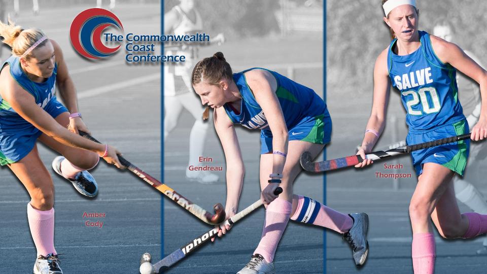 Amber Cody, Erin Gendreau, and Sarah Thompson were chosen by CCC field hockey head coaches for all-conference accolades.