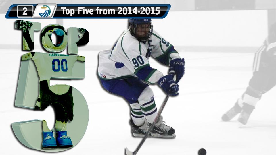 Top Five Flashback: Men's Ice Hockey #2 - Scorcia's hat trick nets scoring record (March 4, 2015).