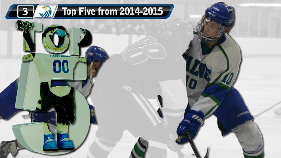 Top Five Flashback: Men's Ice Hockey #3 - Schmidbauer named ECAC Northeast Rookie of the Year (February 27, 2015).