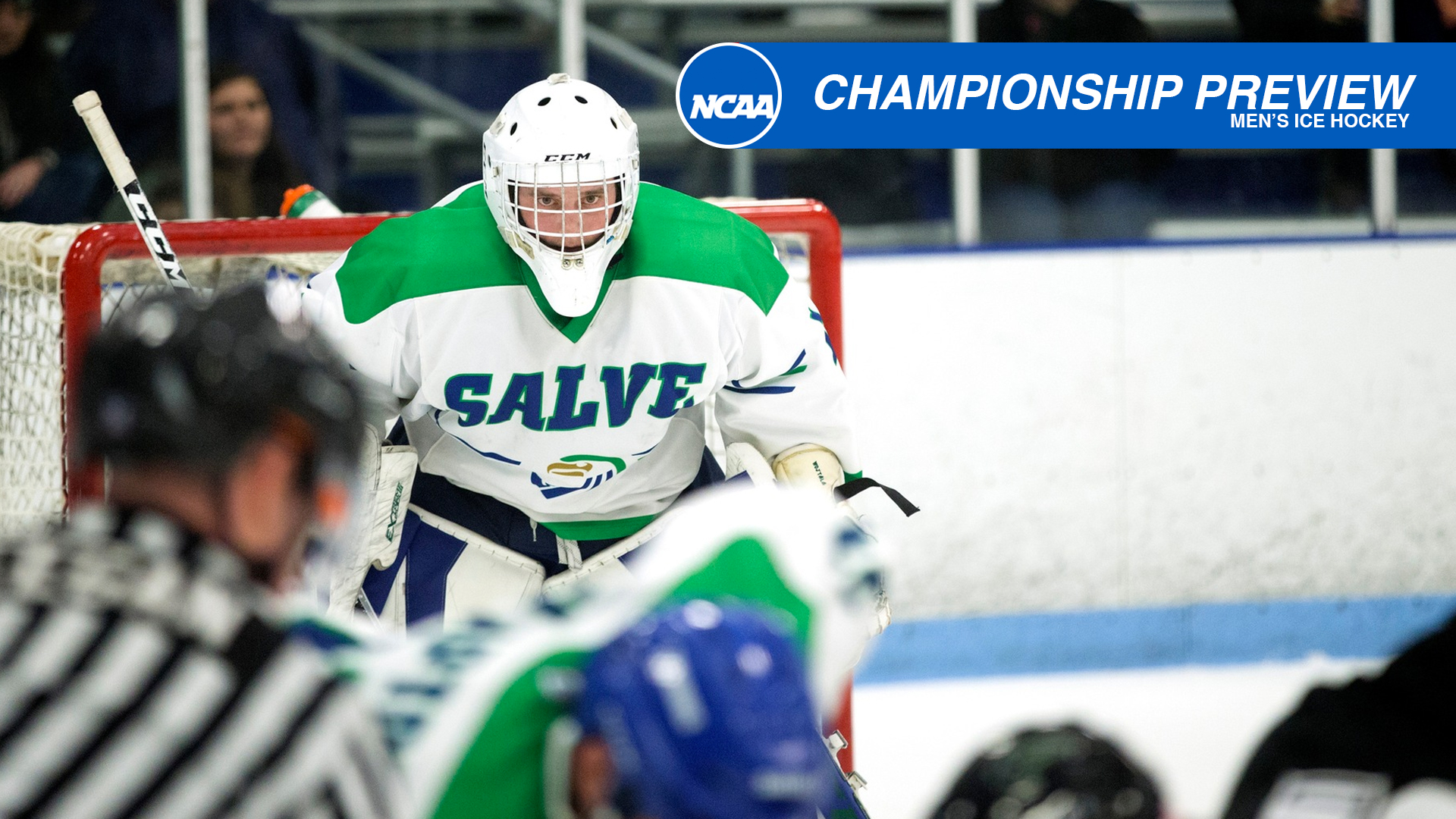 Salve Regina will face Wisconsin-Stevens Point in the semifinals of the NCAA Division III men's ice hockey tournament this Friday in Lake Placid, N.Y.
