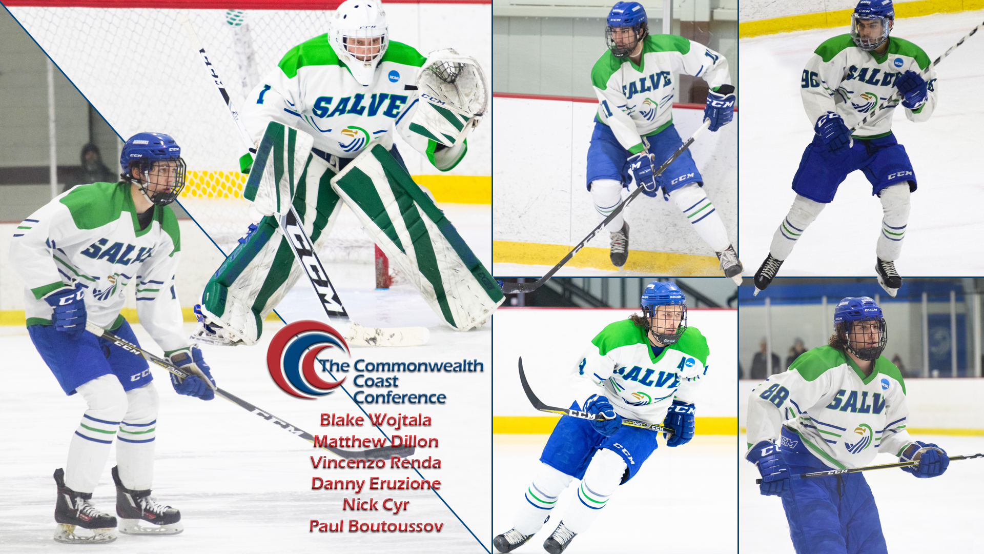 Blake Wojtala and Matthew Dillon took home major wards while Vincenzo Renda, Danny Eruzione, Nick Cyr, and Paul Boutoussov were all named to the All-CCC team.