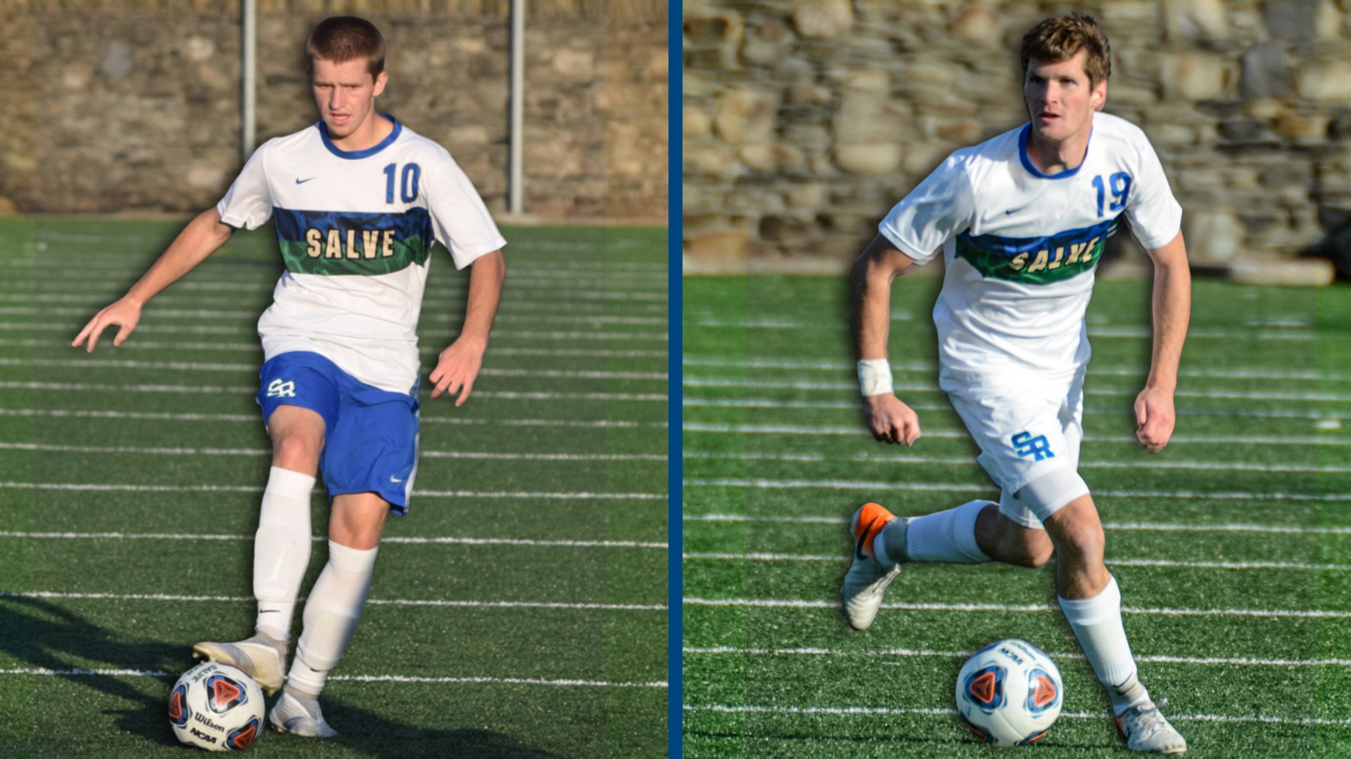 Jacob Guerrra (#10) and Casey Kelly (#19) named captains for Salve Regina men's soccer for the 2020-21 season.
