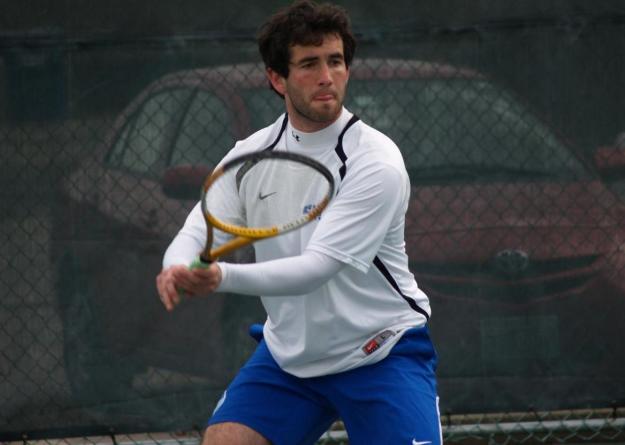Brian Sweeney came back from a 3-0 first-set deficit to post a three-set victory at No. 6 singles.
