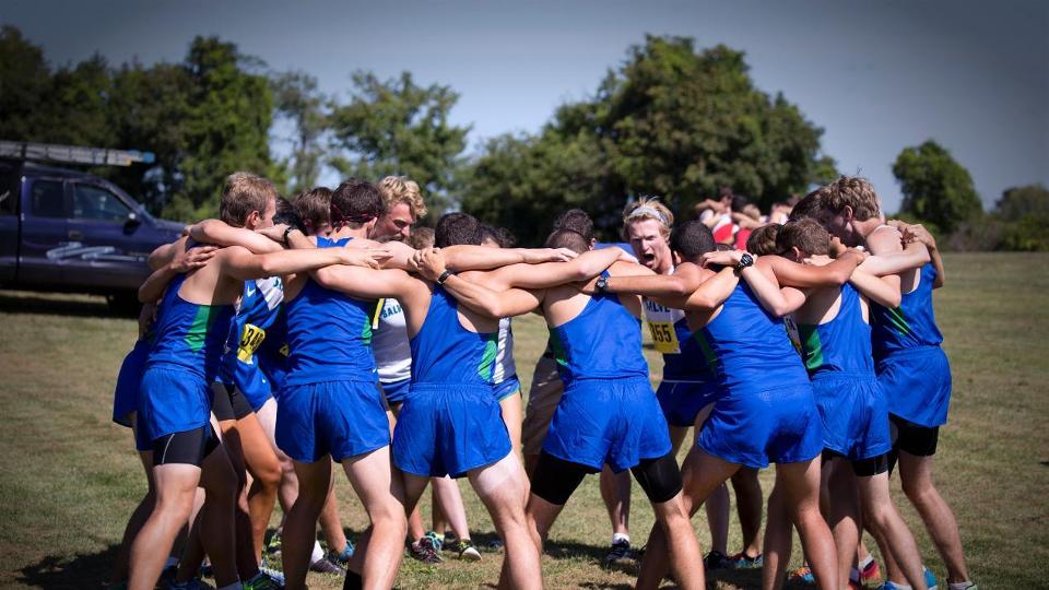Back where we started - Salve Regina cross country returns to Colt State Park for CCC Championships. (Photo by Jen McGuinness)
