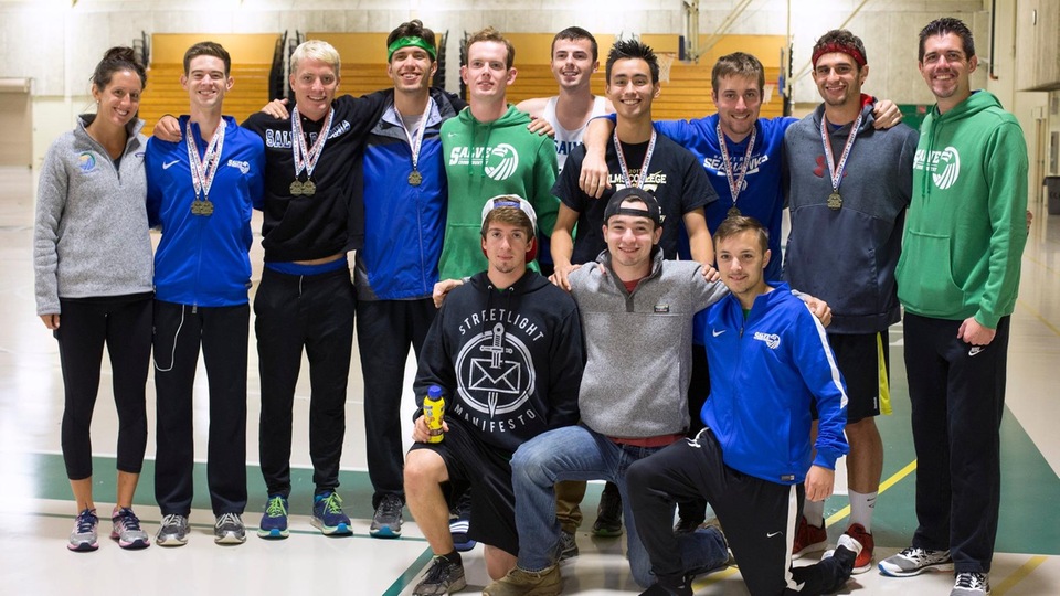 Back-to-back weeks for men's cross country winning championships. (Photo by Jen McGuinness)