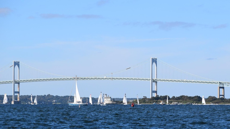 The Salve Regina University sailing team competed in two regattas on the weekend. (Photo by Andrew Pezzelli)