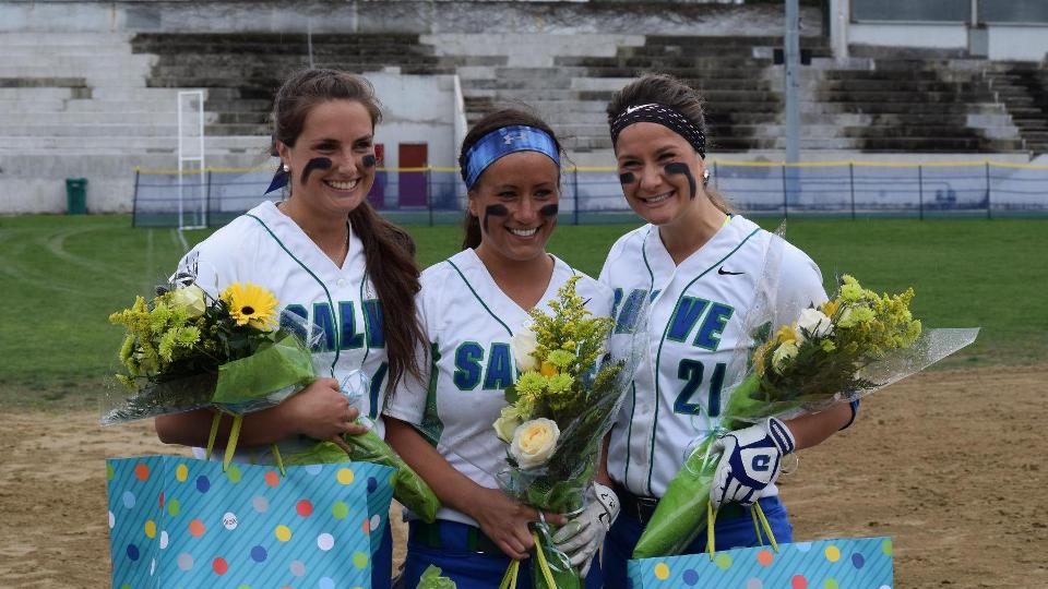 Parry, Figueiredo, Benoit honored in pre-game ceremony. (Photo by Danielle Niebuhr)