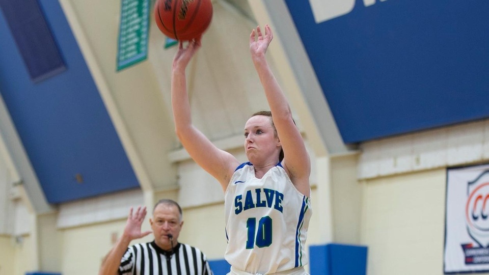 Mary Rorke made five 3-pointers and finished with 18 points against Gordon. (Photo by Rob McGuinness)