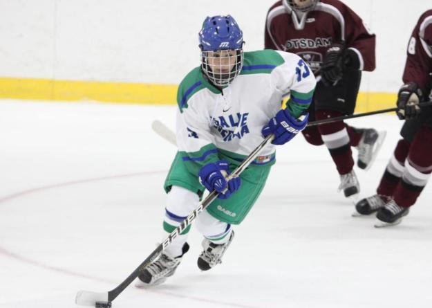Sophomore Michaela Chiuccariello netted her 11th goal of the season in Salve Regina's 5-2 loss to New England College.