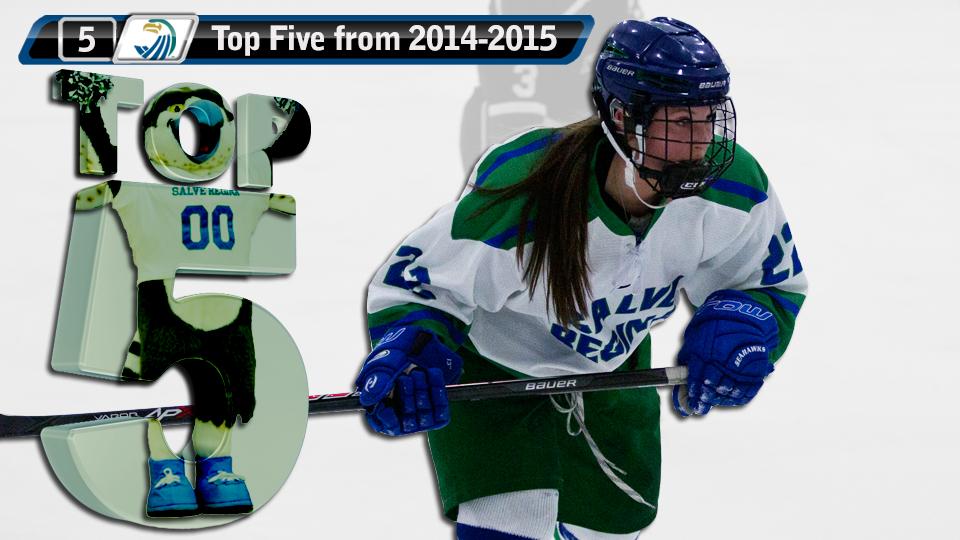Top Five Flashback: Women's Ice Hockey #5 - Seahawks defeat Bison for first McCann win (November 8, 2014)