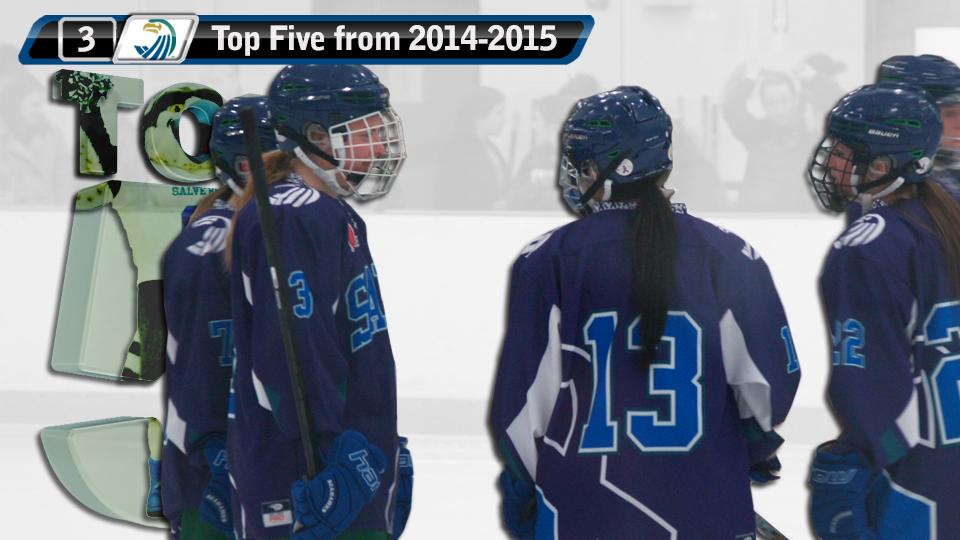 Top Five Flashback: Women's Ice Hockey #3 - Seahawk win 6-5 over Valiants in second Epilepsy Awareness game (February 6, 2015).
