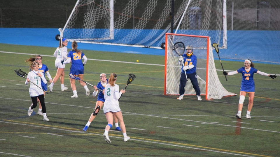 The 1-2 punch came through for the Seahawks as Olivia Slysz (No. 1) and Nicole Smith (No. 2) scored two goals apiece on Wednesday. (Photo by Ed Habershaw)