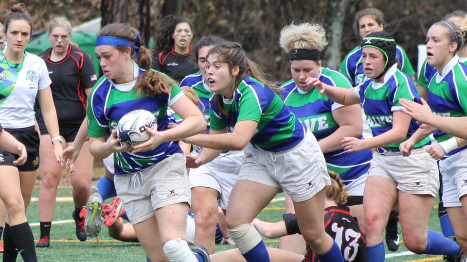 Salve Regina University Athletics - women's rugby action (12/2/2018)