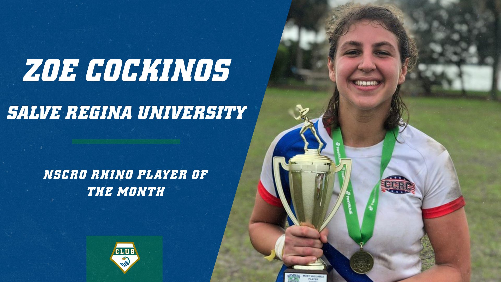 Zoe Cockinos was named NSCRO Rhino Player of the Month.