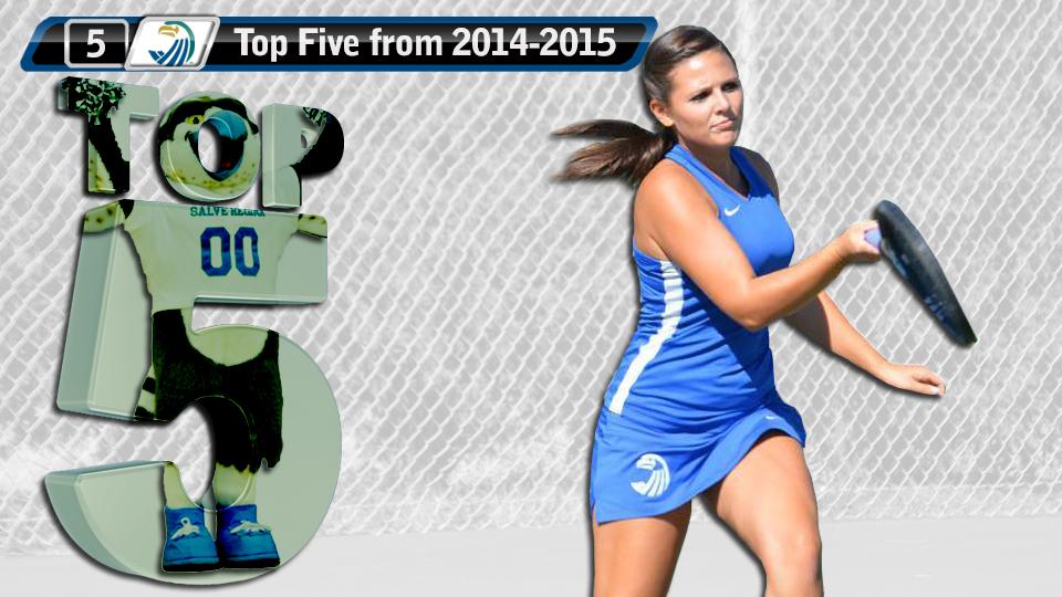 Top Five Flashback: Women's Tennis #5 - Amendola, Bailey, Grant help Seahawks split singles with Lyons (April 21, 2015)