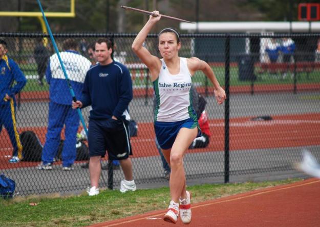 In her first collegiate track meet, freshman Rebecca Longvall qualified for the New England Division III Championships in the javelin. She won the event at the Bears Invitational. Teammate Kayley Ryan also qualified for the New England championships in the 3000m Steeplechase.