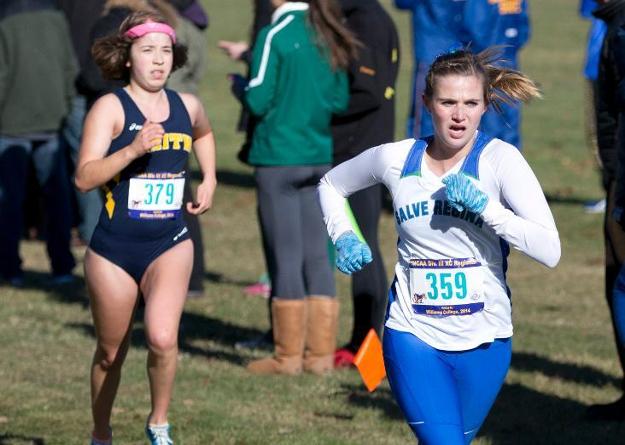 Junior captain Aubrey Palmquist led the way as Salve Regina earned its best-ever finish in the NCAA Division III New England Regional Championship on Saturday. (Photo by Jen McGuinness)