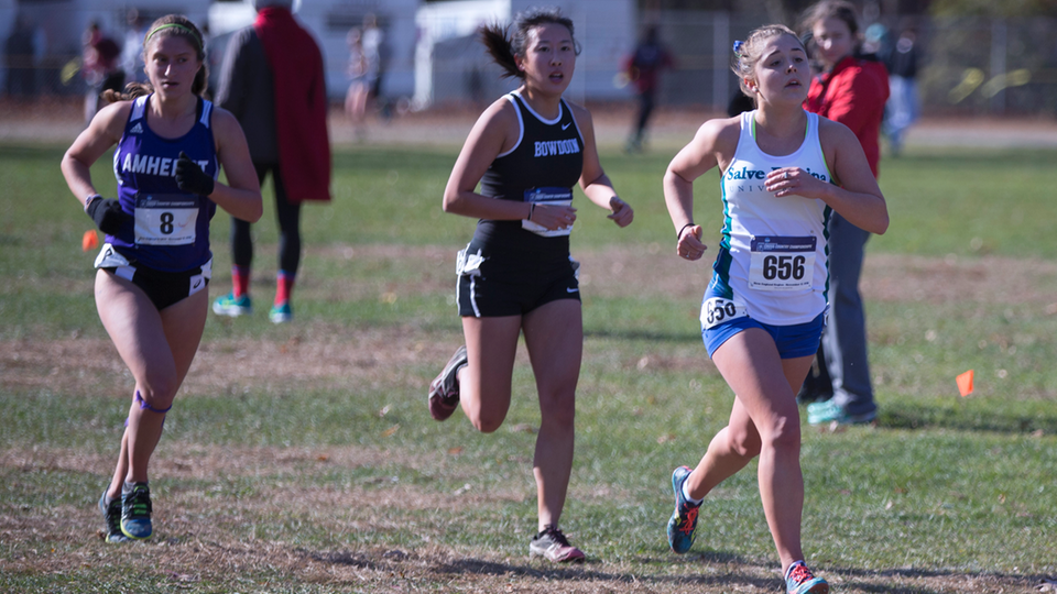 Victoria Varone (#656) at her final collegiate cross country event. (Photo by Jen McGuinness)