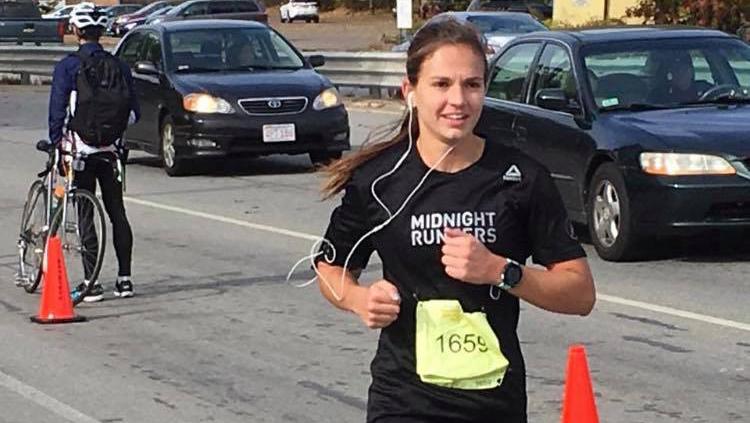 Kayley Ryan ’14 made her second appearance in a marathon on Sunday, October 21, going the distance in the Baystate Marathon.