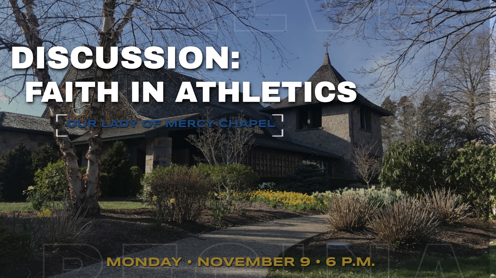 Father Scott Pontes will lead a discussion on faith in athletics.