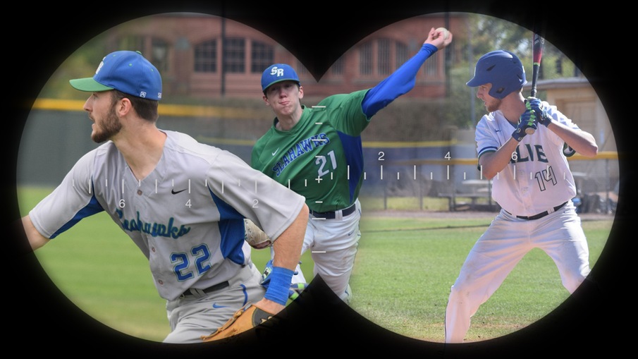 (l to r): Zack Smith, Patrick Maybach, and Dylan Ketch are among the Players to Watch list as published by Collegiate Baseball newspaper in January.