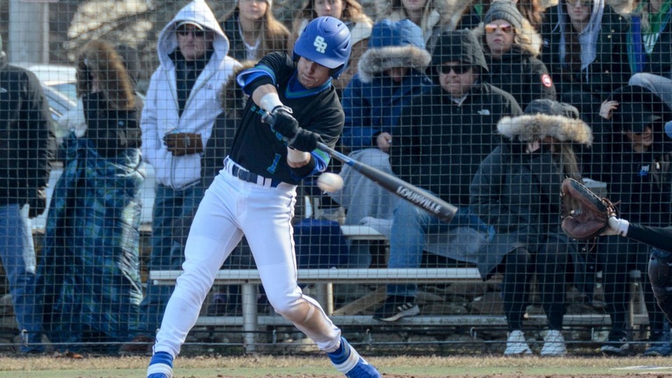 Salve Regina and Johnson & Wales will resume their game on April 21 after today's contest was halted due to darkness (Photo by George Corrigan).