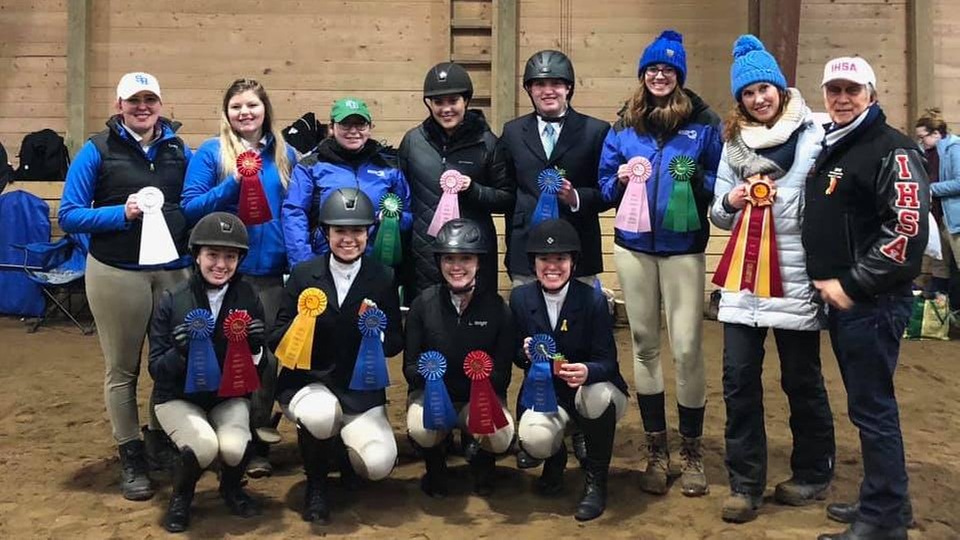 Salve Regina University equestrian competes in community show in Gales Ferry, Conn. (March 10)