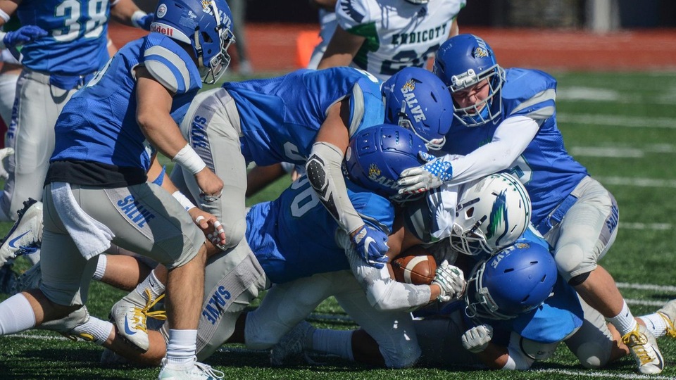 Husson topped Salve Regina in overtime Saturday in CCC Football Action.