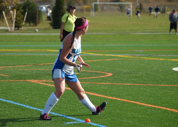 Sophomore Abigail Tepper recorded a hat trick in the first half to lead Salve Regina to an 8-3 win at Johnson & Wales.