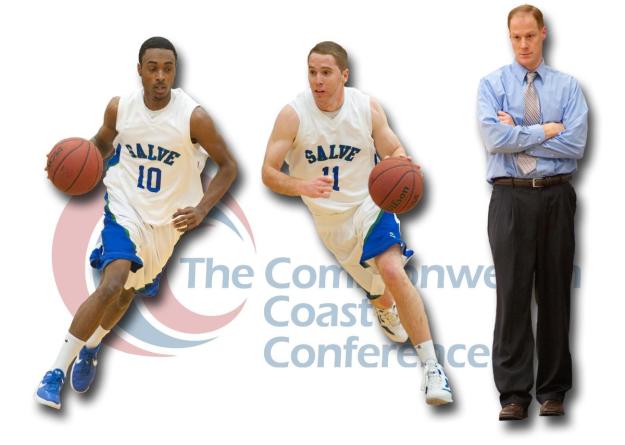 (from left to right) Pringle and Birrell were named to the All-CCC Team while Sean Foster was recognized as the CCC Coach of the Year