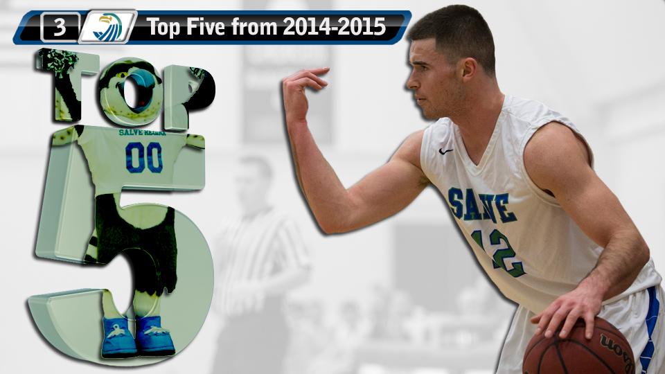 Top Five Flashback: Men's Basketball #4 - Hanlon scores 40 and earns all-conference honors (February 21, 2015).