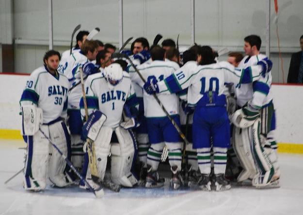 The 2013-14 Salve Regina University men's ice hockey season ends with a program-matching 11 wins. (Photo by Meagan Drabik)