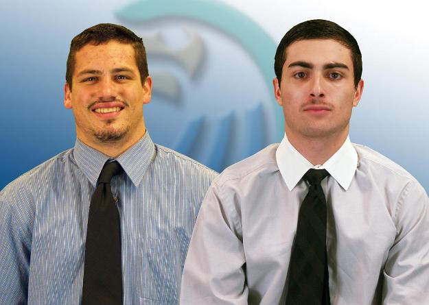 John Scorcia and David Chiokadze earned Player and Goalie of the week for their play against Becker last Wednesday.