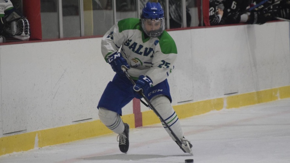Erik Udhal scored two goals for the Seahawks in an 11-1 victory over Becker (Photo by Ed Habershaw).