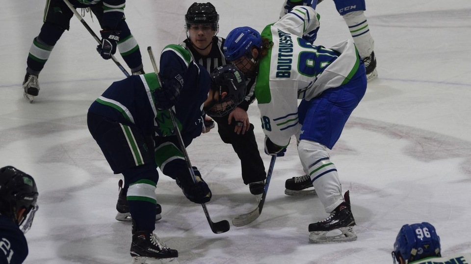 Paul Boutoussov scored the game's only goal to help the Seahawks to a 1-0 win over Endicott and advance to the Commonwealth Coast Conference (CCC) championship game (Photo by Tyler Benjamin).