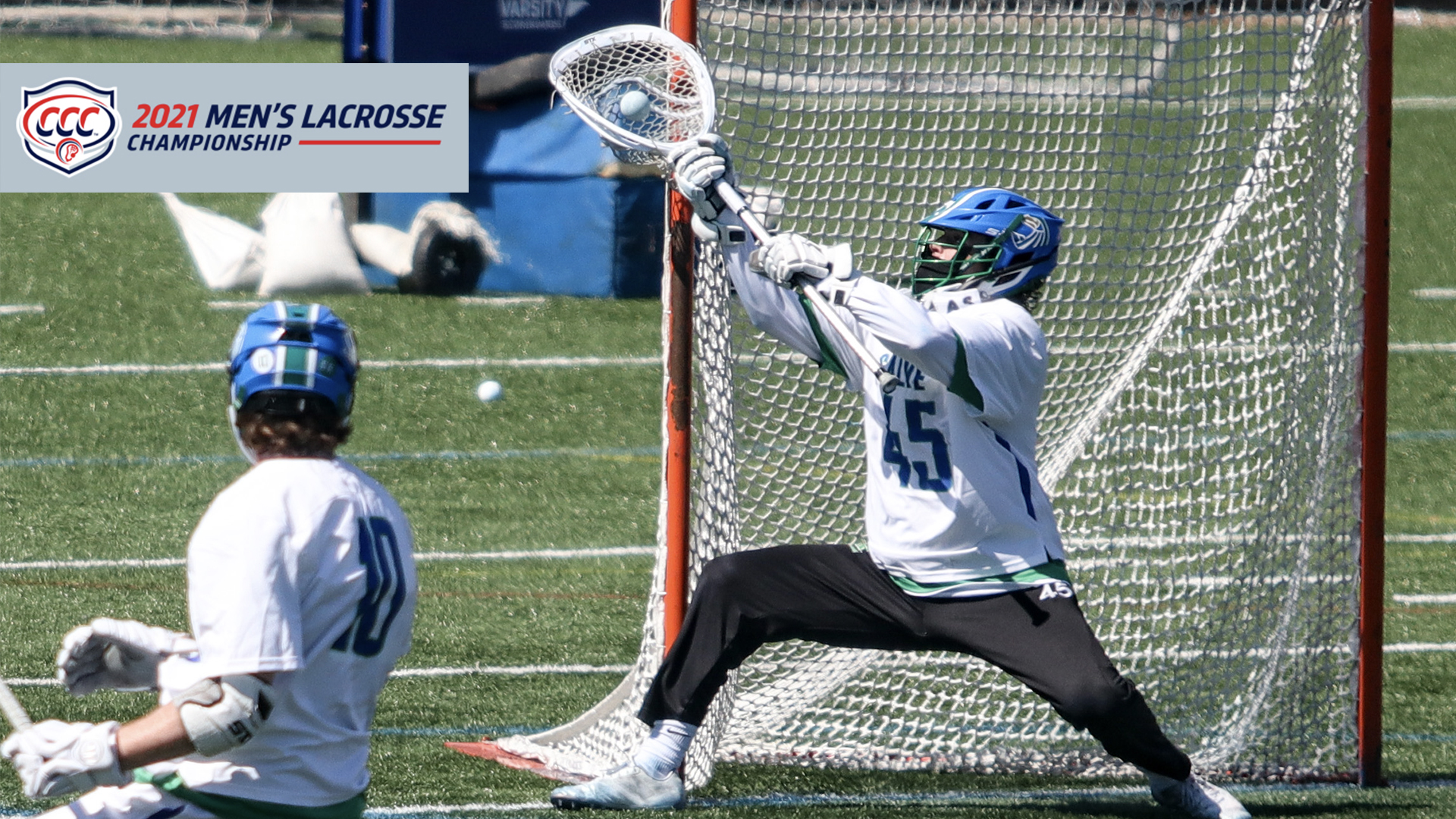 Senior goalie Connor Cunningham and the Seahawks will face the Golden Bears in the CCC semifinals.